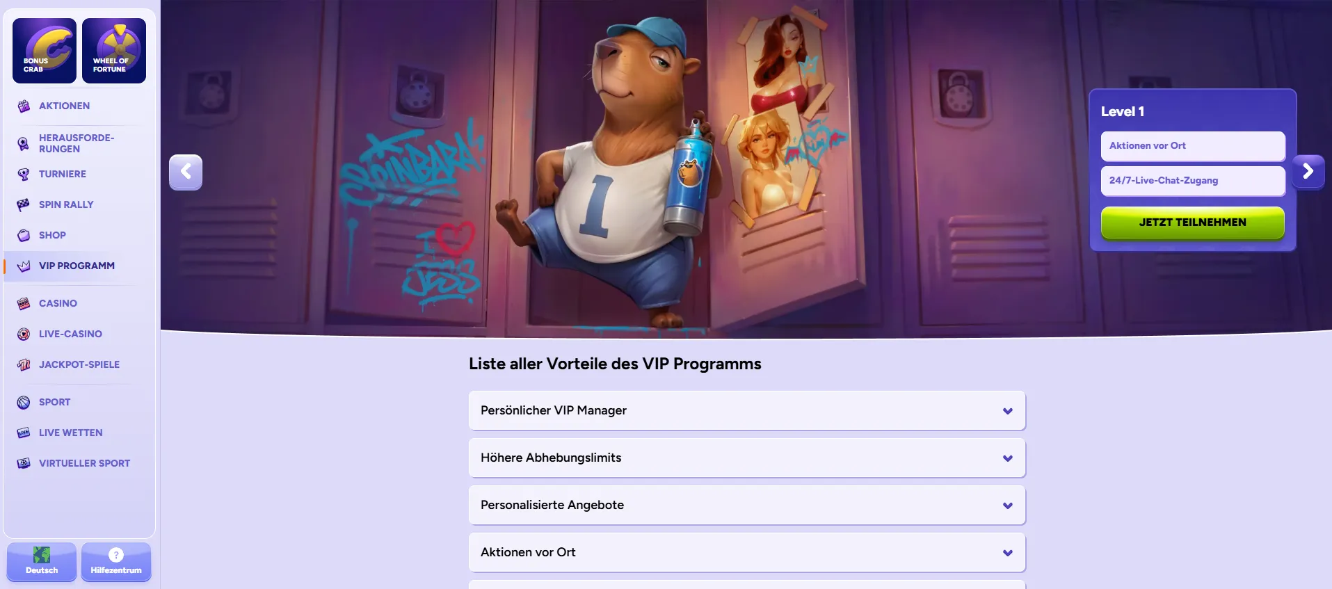 Bonuslandschaft bei SpinBara Casino Bonuslandschaft bei SpinBara Casino